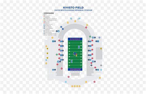 Kansas Jayhawks Official Athletics Site Football Fan Guide - Map Of Ku Football Stadium Seating ...