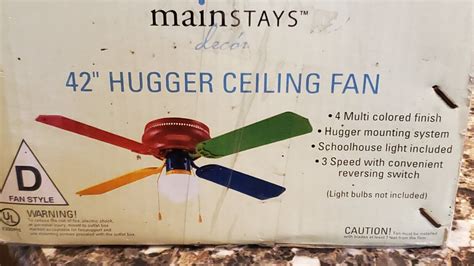 Rainbow Hugger Ceiling Fan | Shelly Lighting