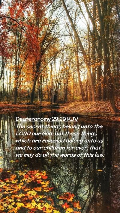 Deuteronomy 29:29 KJV Mobile Phone Wallpaper - The secret things belong unto the LORD our God: