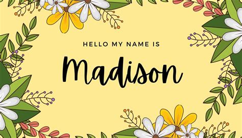 Free Printable Customizable Name Tags