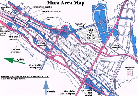 Map of Mina Area