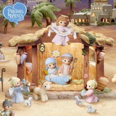 Precious Moments Oh Holy Night Christmas Nativity Scene Village Collection | Christmas nativity ...