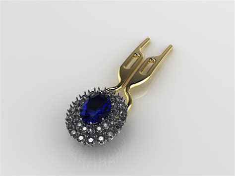 Nº1 HAIRPIN Sapphire Yellow Gold | Royal Collection – Fiona Franchimon