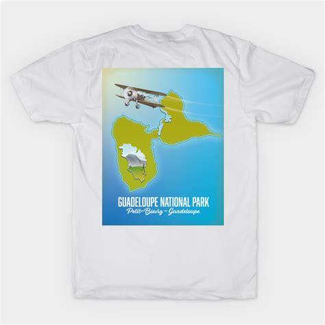 Guadeloupe National Park map - Guadeloupe National Park Map - T-Shirt ...