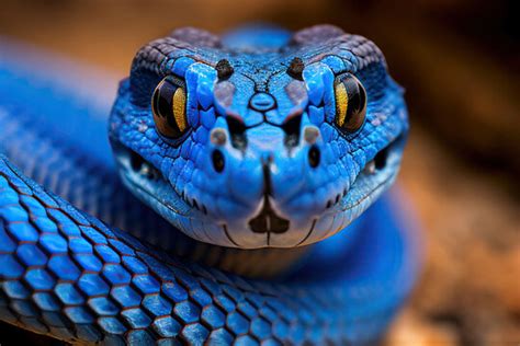 Blue Viper Snake