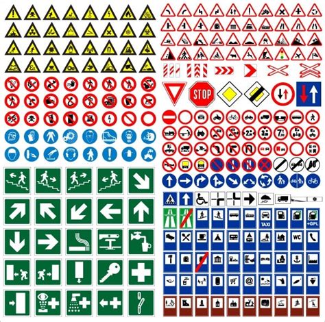 Road traffic signs vector Free vector in Encapsulated PostScript eps ...