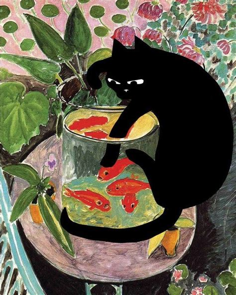 8 X 10 Print of Matisse Goldfish With Cat Famous Paintings - Etsy Art ...