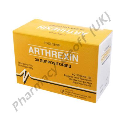 Indomethacin Suppositories (Arthrexin) - 100mg (30 Suppositores ...