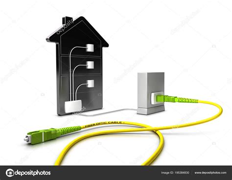 FTTC, Fiber To The Curb 3D Illustration Stock Photo by ©Olivier26 195384830