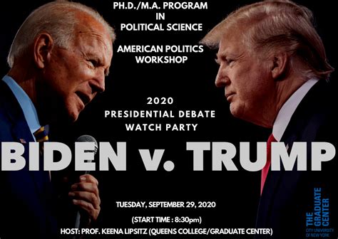 Election Series: Presidential Debate Watch Party: Tuesday, September 29, 8:30PM - Political ...