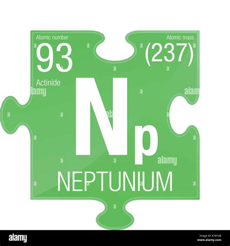 Neptunium symbol Stock Vector Images - Alamy