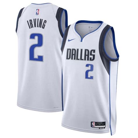 เสื้อบาสเกตบอล NBA เกรดดีที่สุด Kyrie Irving Royal Dallas Mavericks ...