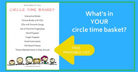 Free Circle Time Printable | Education Level: Preschool