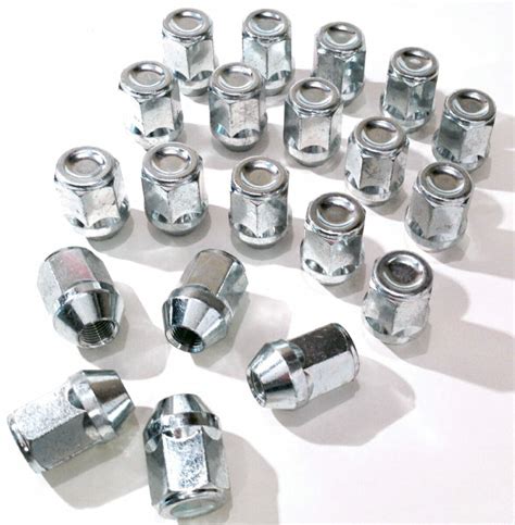 Nissan alloy wheel nuts. M12 x 1.25, 21mm Hex set 20 | Spot On Nuts and ...