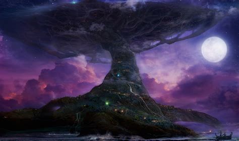 HD wallpaper: tree of life illustration, Teldrassil, World of Warcraft, World Tree | Wallpaper Flare