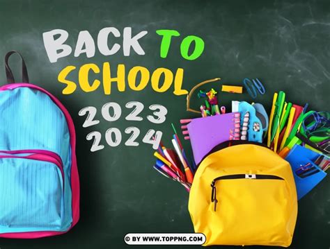 Free download | HD PNG 2023 2024 back to school card image hd background poster - Image ID ...