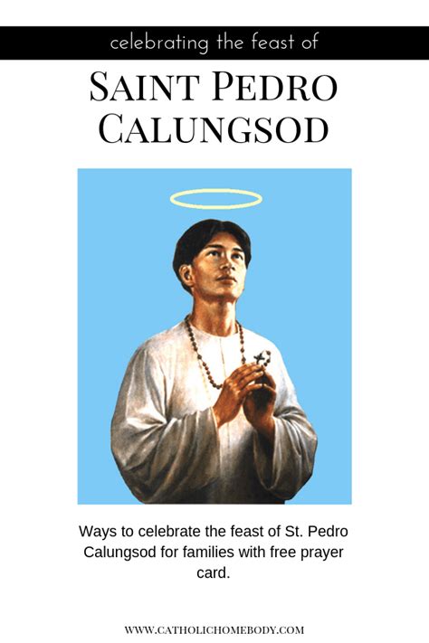 Saint Pedro Calungsod - Catholic Homebody