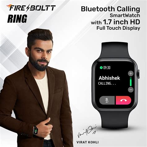 Black Fire Boltt BSW005 Ring Bluetooth Calling Smartwatch, 57 G at Rs ...