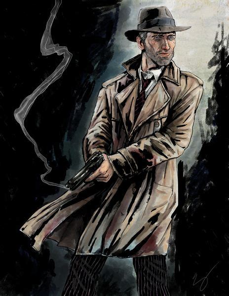 Noir Detective Art Print by Emily Doyle | Society6 | Noir detective, Character art, Concept art ...