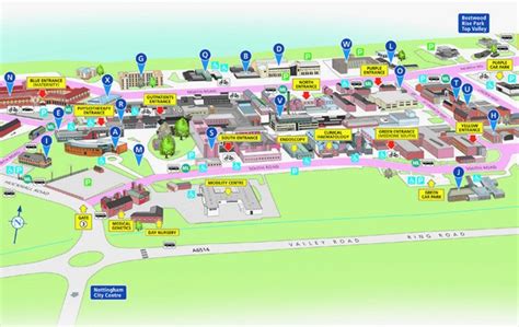 Nottingham City Hospital Campus Map - Babb Mariam