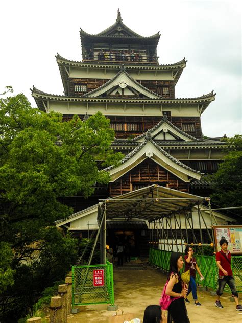 Hiroshima Castle Tenshukaku - The tallest tower of the compound and current museum of the feudal ...