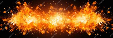 Premium AI Image | Explosion border isolated on transparent background