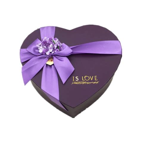 Luxury Sweet Purple Chocolate Packaging Box In Delhi With Bowknot - Buy Luxury Chocolate Box ...