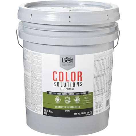 Do it Best Color Solutions 100% Acrylic Latex Self-Priming Semi-Gloss ...