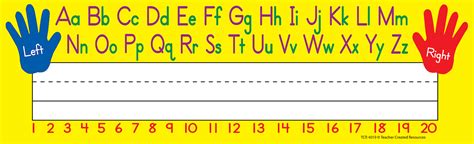 Left/Right Alphabet Flat Name Plates - TCR4019 | Teacher Created Resources