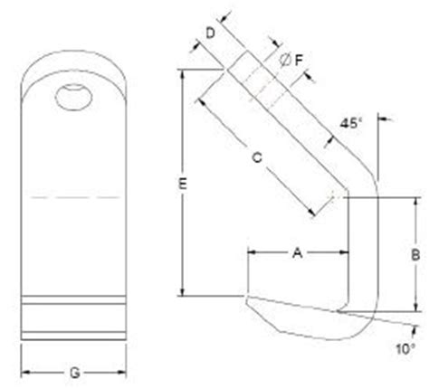 M&W 9/32" Plate Lifting Hook - Grade 100