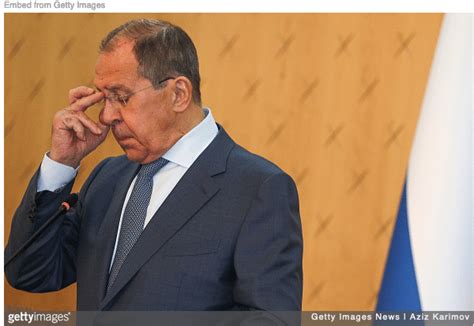 Sergey Lavrov Falls from Grace - Western Countries Now Treat Him Like a ...