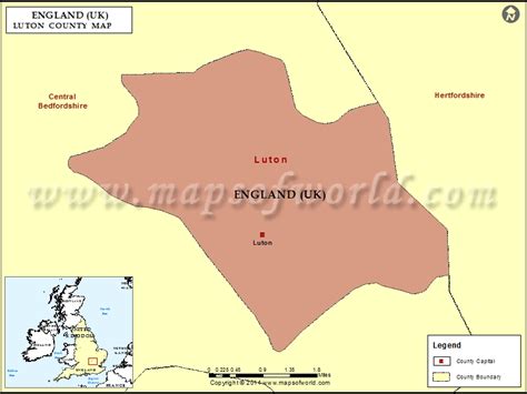 Map of Luton County