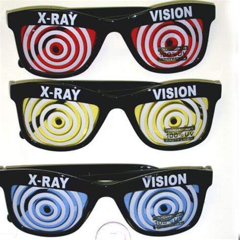 X-Ray Vision Glasses (Choose Your Color) Red Blue Yellow Specs Wayfarer ...