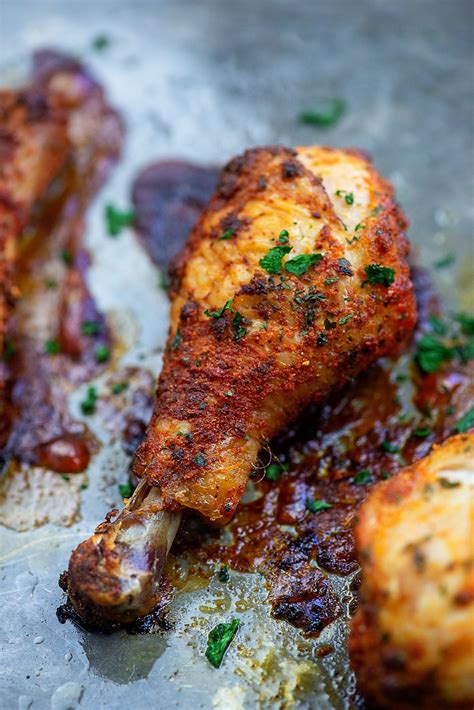 Baked Chicken Drumsticks - with crispy skin and juicy chicken! | Recipe ...