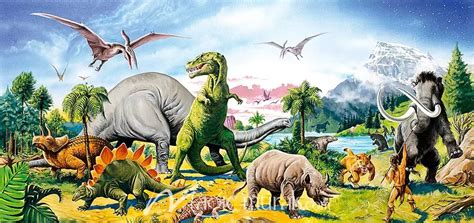 Land of the Dinosaurs Wallpaper Mural by Magic Murals