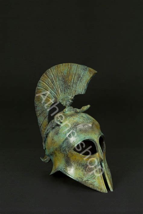 Helmet of Goddess Athena – Greek bronze art