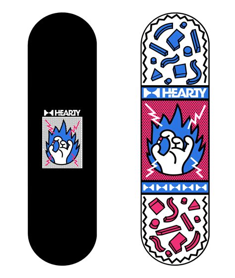 HEARTY SKATEBOARD DECK ILLUSTRATION-GRAPHIC DESIGN :: Behance