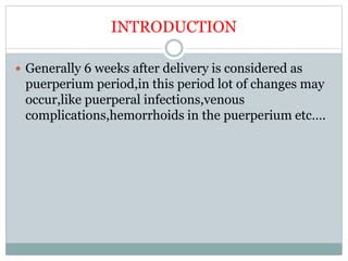 Complications related to puerperium | PPT