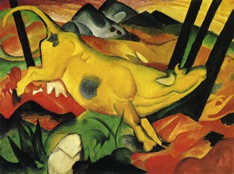 The Yellow Cow, 1911 - Franz Marc - WikiArt.org