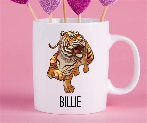 Personalized Tiger Mug, Tiger Gift Ideas, Tiger Cup, Gifts for Tiger ...