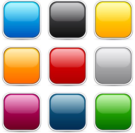 App button icons colored vector set 19 free download