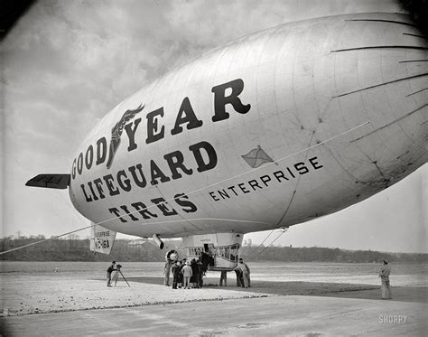 Shorpy Historical Photo Archive :: Goodyear Blimp: 1938 | Goodyear blimp, Goodyear, Aircraft images