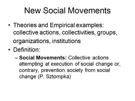 Prof. Jarosław Rokicki, Ph.D. New Social Movements and