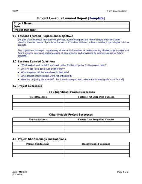 48 Best Lessons Learned Templates [Excel, Word] ᐅ TemplateLab