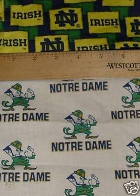 Notre Dame fabric Fighting Irish cotton fabric scraps | #65156604