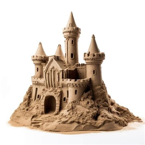 Premium Photo | Detailed sand castle sculpture ideal for beachthemed ...