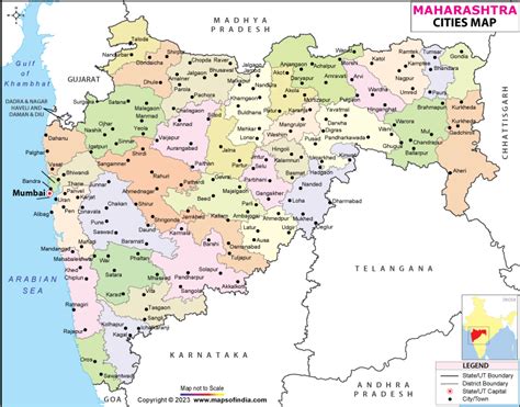 Cities In Maharashtra Map - China Map Tourist Destinations