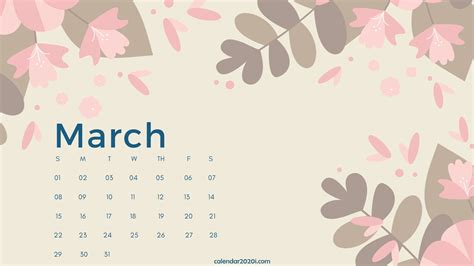 March 2020 Calendar Wallpapers - Top Free March 2020 Calendar Backgrounds - WallpaperAccess