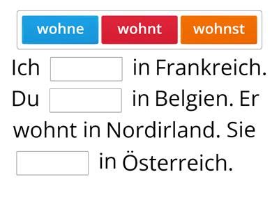 Y9 German Verb endings present tense - Teaching resources