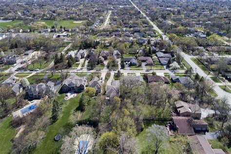 Aerial View of Suburban Neighborhood Stock Photo - Image of reential, quadcopter: 97300690